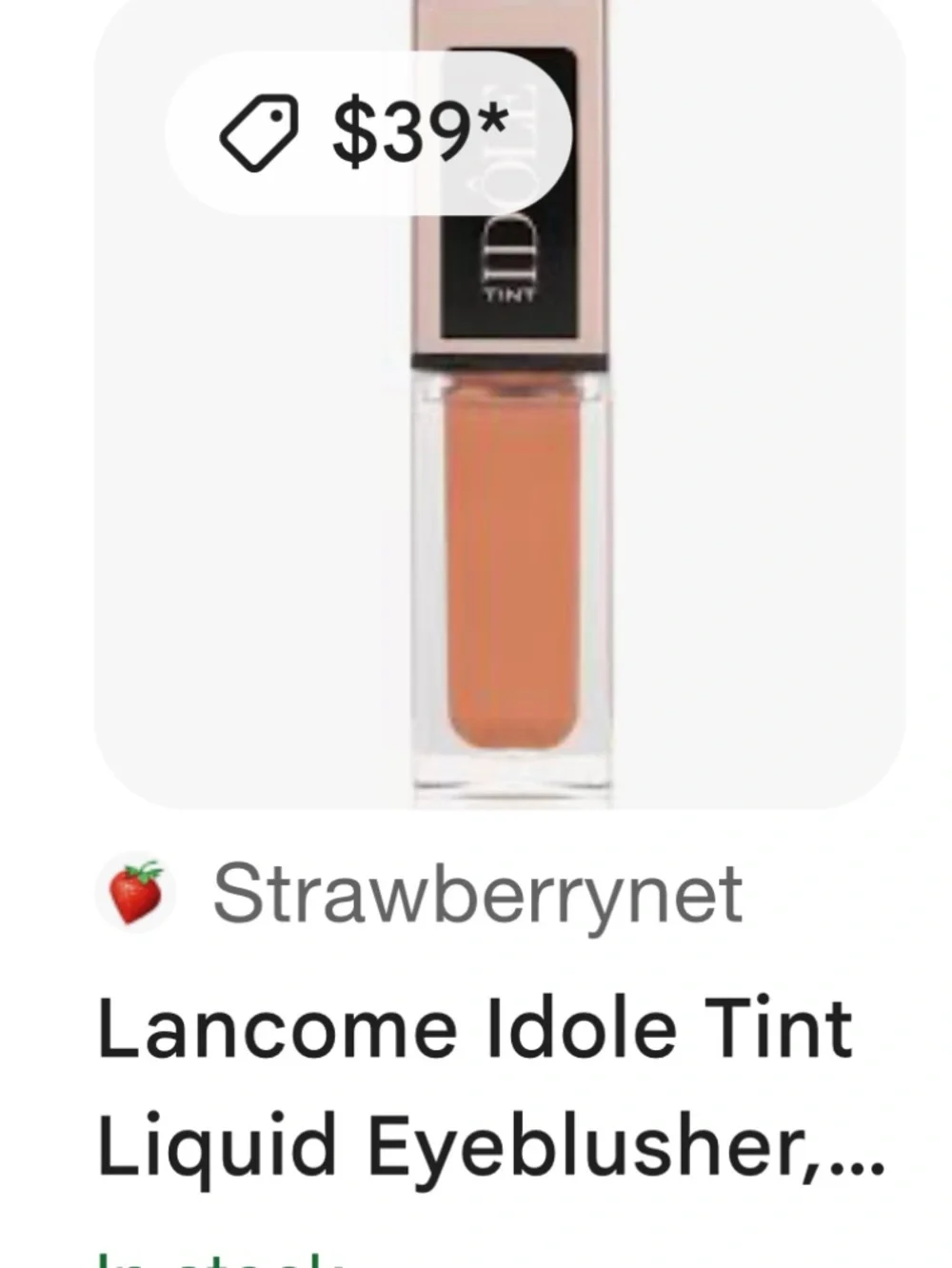 Lancôme Idole Tint long wear Liquid Eyeshadow (11 rich espresso